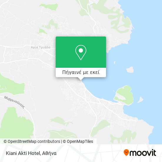 Kiani Akti Hotel χάρτης