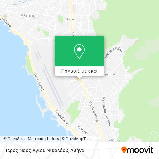 Ιερός Ναός Αγίου Νικολάου χάρτης