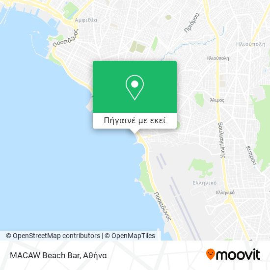 MACAW Beach Bar χάρτης