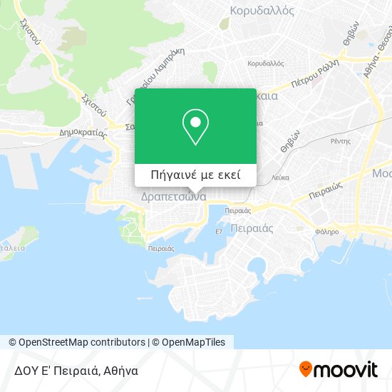 ΔΟΥ Ε' Πειραιά χάρτης
