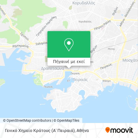 Γενικό Χημείο Κράτους (Α' Πειραιά) χάρτης