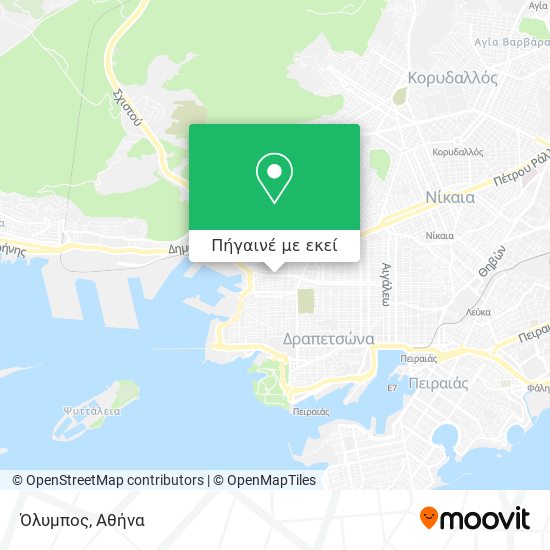 Όλυμπος χάρτης