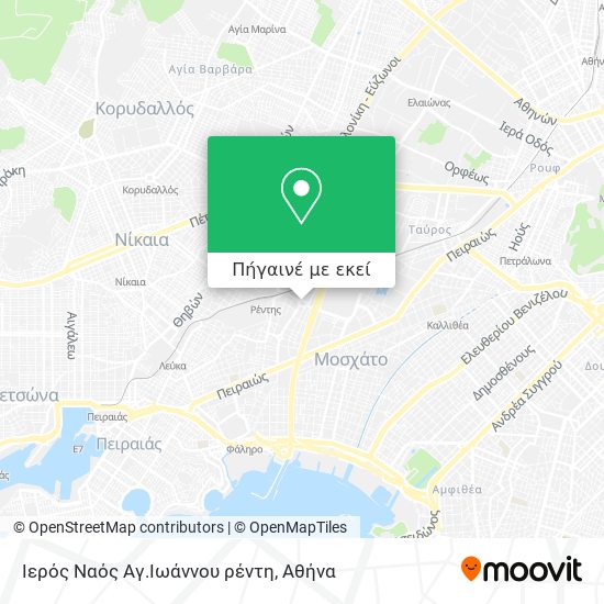 Ιερός Ναός Αγ.Ιωάννου ρέντη χάρτης