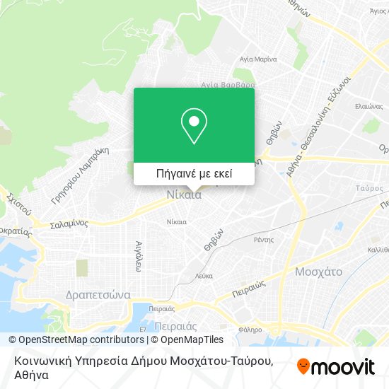 Κοινωνική Υπηρεσία Δήμου Μοσχάτου-Ταύρου χάρτης