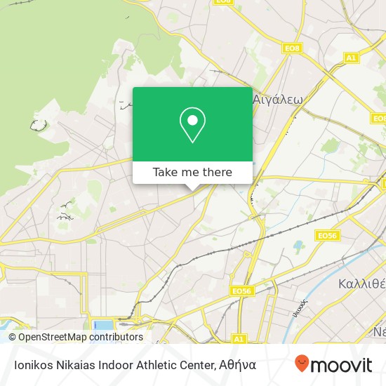 Ionikos Nikaias Indoor Athletic Center χάρτης
