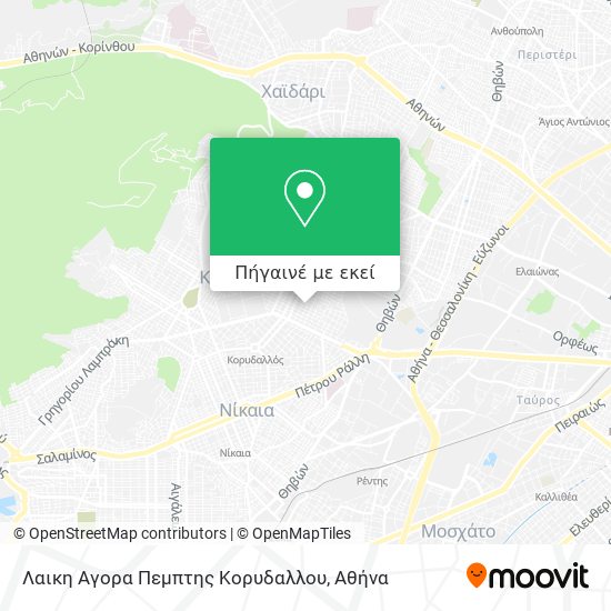 Λαικη Αγορα Πεμπτης Κορυδαλλου χάρτης
