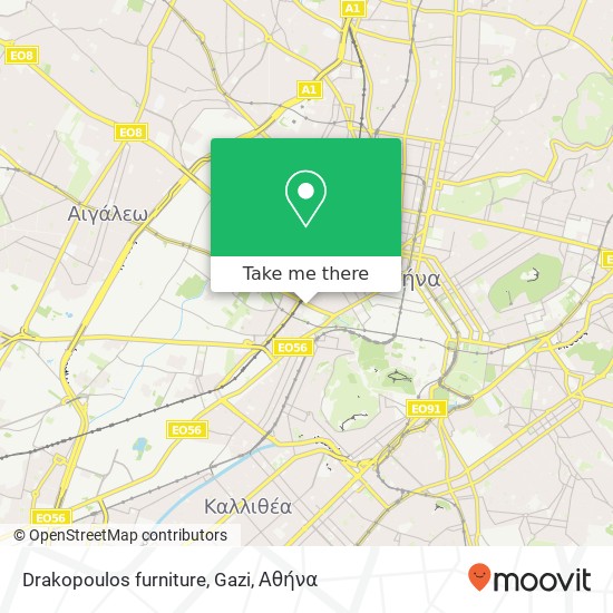 Drakopoulos furniture, Gazi χάρτης