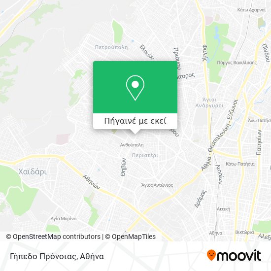 Γήπεδο Πρόνοιας χάρτης
