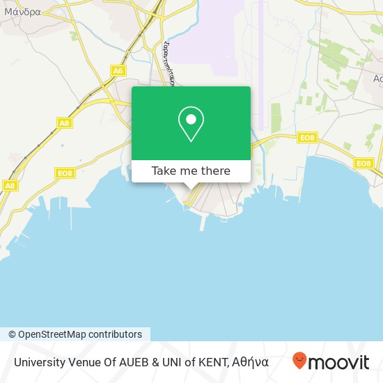 University Venue Of AUEB & UNI of KENT χάρτης