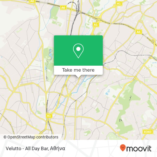 Velutto - All Day Bar χάρτης