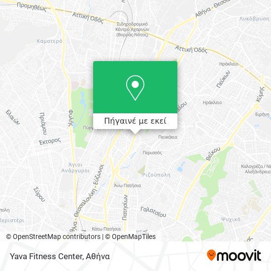 Yava Fitness Center χάρτης