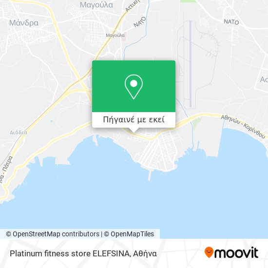 Platinum fitness store ELEFSINA χάρτης