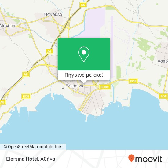 Elefsina Hotel χάρτης