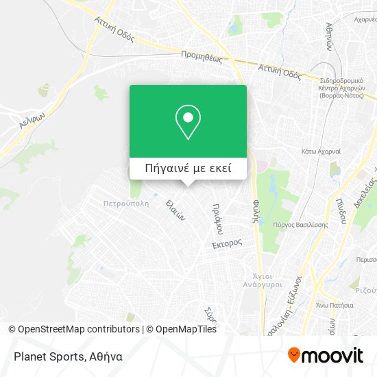 Planet Sports χάρτης