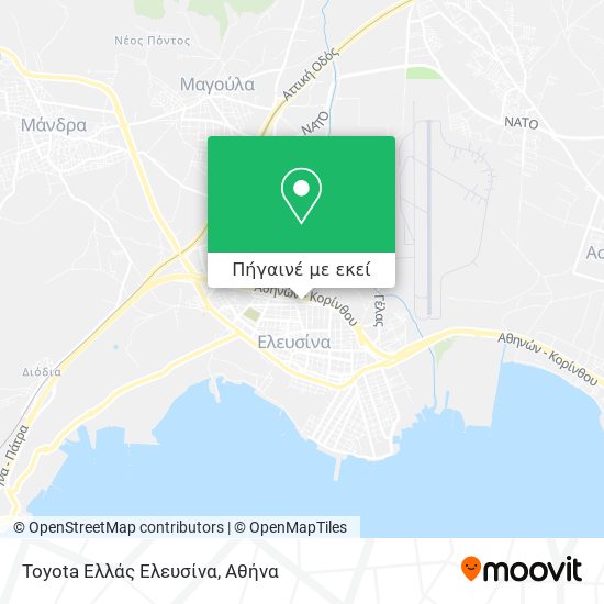 Toyota Ελλάς Ελευσίνα χάρτης