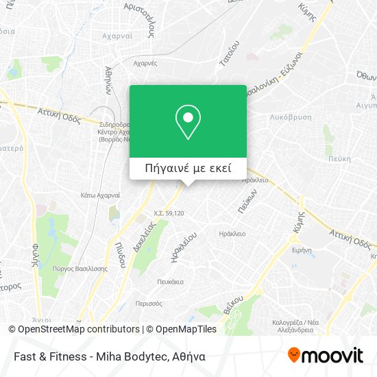 Fast & Fitness - Miha Bodytec χάρτης