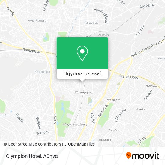 Olympion Hotel χάρτης