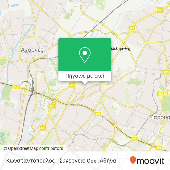 Κωνσταντοπουλος - Συνεργειο Opel χάρτης
