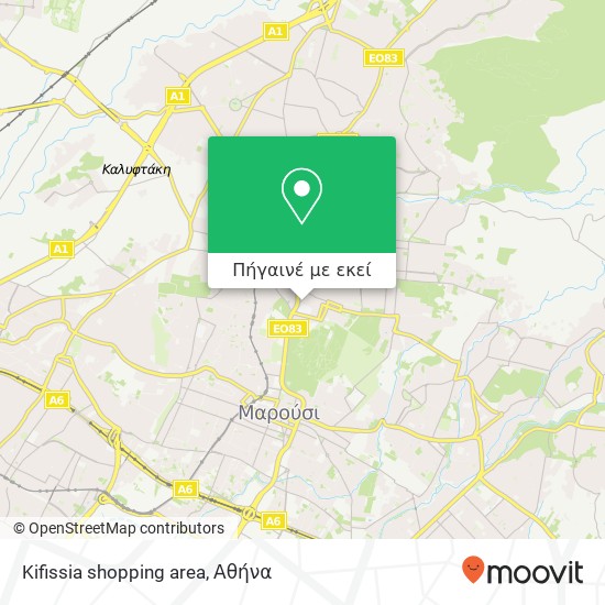 Kifissia shopping area χάρτης