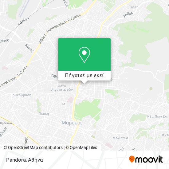 Pandora χάρτης