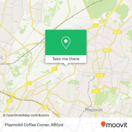 Playmobil Coffee Corner χάρτης