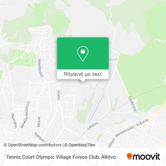 Tennis Court Olympic Village Foivos Club χάρτης