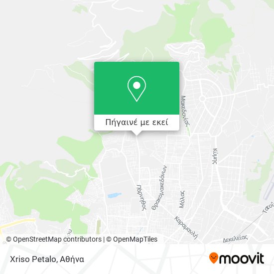 Xriso Petalo χάρτης