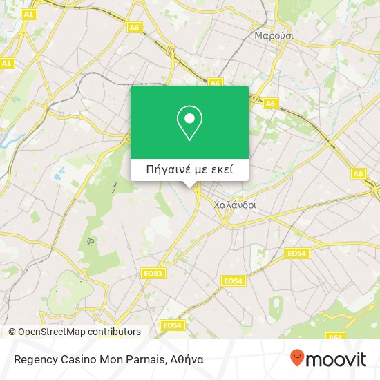 Regency Casino Mon Parnais χάρτης