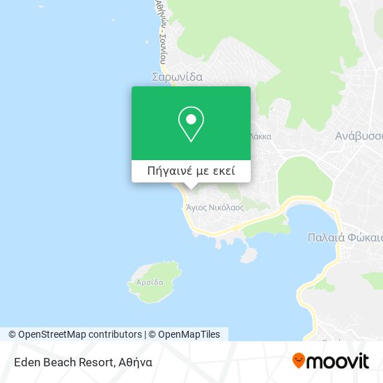 Eden Beach Resort χάρτης