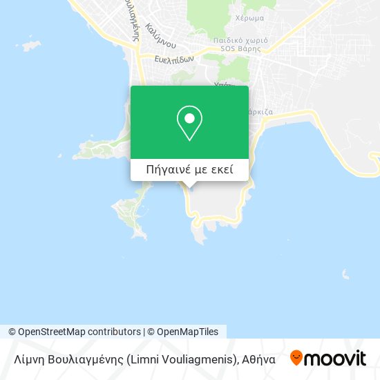 Λίμνη Βουλιαγμένης (Limni Vouliagmenis) χάρτης
