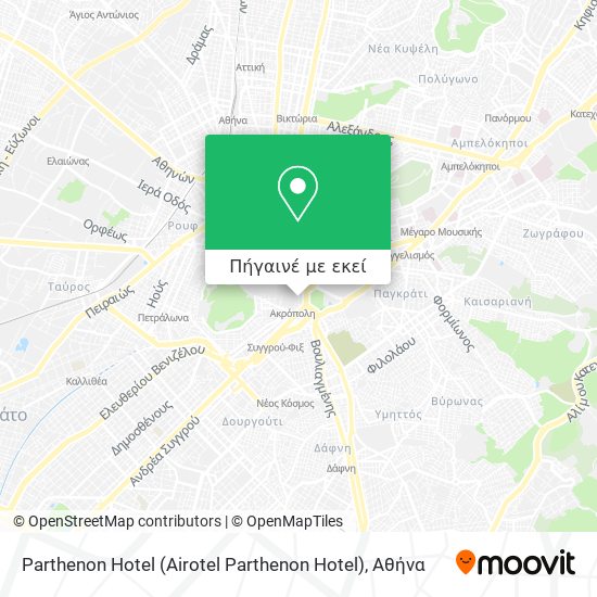 Parthenon Hotel (Airotel Parthenon Hotel) χάρτης