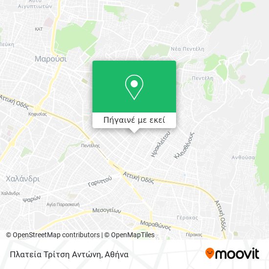 Πλατεία Τρίτση Αντώνη χάρτης