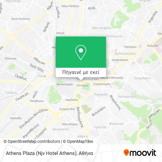 Athens Plaza (Njv Hotel Athens) χάρτης