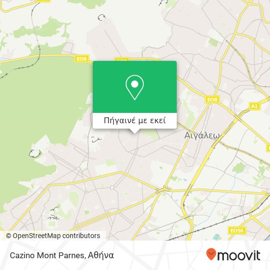 Cazino Mont Parnes χάρτης
