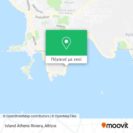 Island Athens Riviera χάρτης