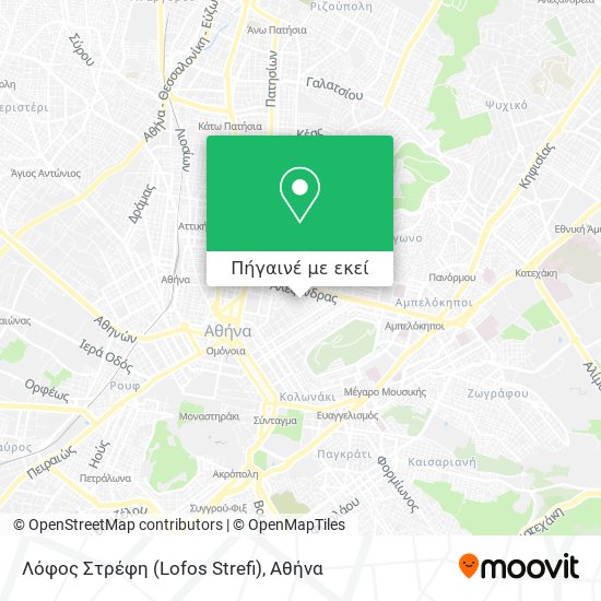 Λόφος Στρέφη (Lofos Strefi) χάρτης
