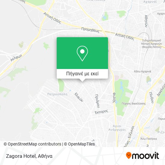 Zagora Hotel χάρτης