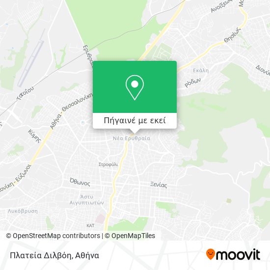 Πλατεία Διλβόη χάρτης