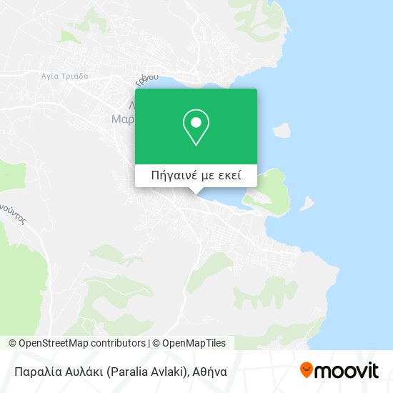 Παραλία Αυλάκι (Paralia Avlaki) χάρτης