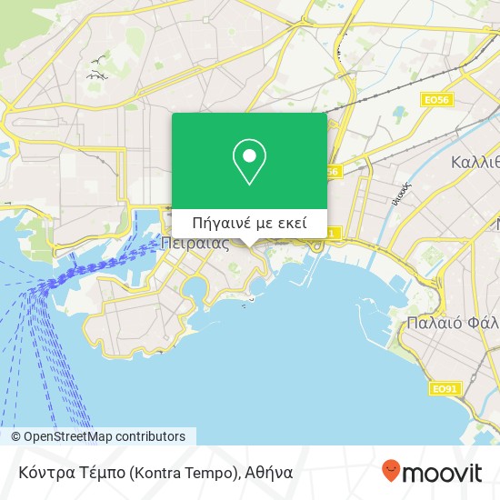 Κόντρα Τέμπο (Kontra Tempo) χάρτης