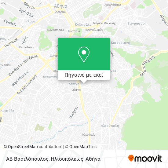 ΑΒ Βασιλόπουλος, Ηλιουπόλεως χάρτης