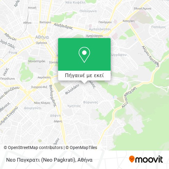 Νεο Παγκρατι (Neo Pagkrati) χάρτης