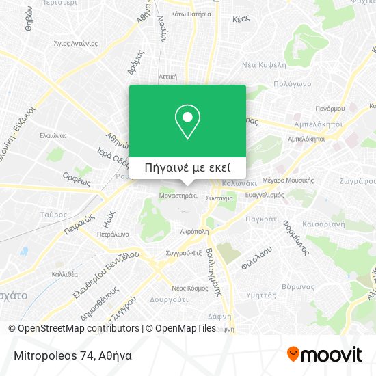 Mitropoleos 74 χάρτης