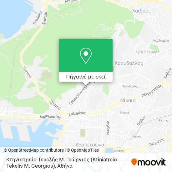 Κτηνιατρείο Τεκελής Μ. Γεώργιος (Ktiniatreio Tekelis M. Georgios) χάρτης