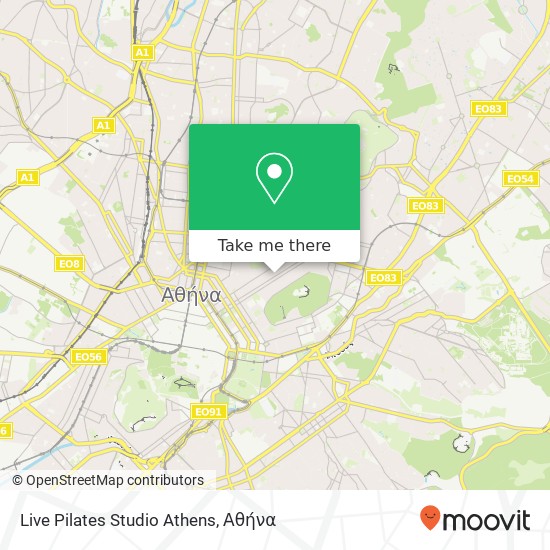 Live Pilates Studio Athens χάρτης