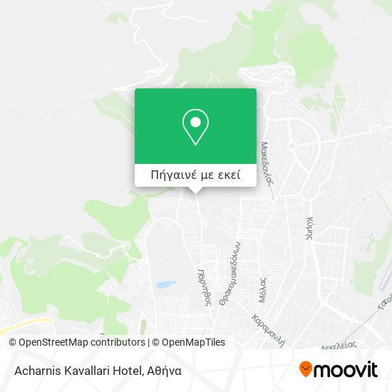 Acharnis Kavallari Hotel χάρτης