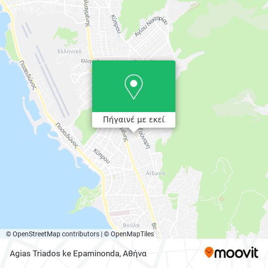 Agias Triados ke Epaminonda χάρτης