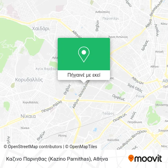 Καζινο Παρνηθας (Kazino Parnithas) χάρτης