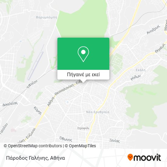 Πάροδος Γαλήνης χάρτης