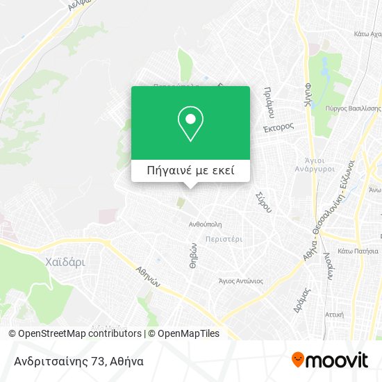 Ανδριτσαίνης 73 χάρτης